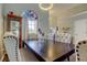 Elegant dining room showcases stylish furnishings and plenty of light at 28826 Windover St, Wesley Chapel, FL 33545