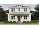 Charming two-story home featuring white wood siding and a welcoming front porch at 2910 11Th N St, St Petersburg, FL 33704