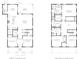 Detailed floor plan showcasing the layout of the first and second floors at 2910 11Th N St, St Petersburg, FL 33704