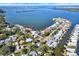 Waterfront community with stunning bay views offers easy access to the water from private docks and easy street access at 4173 85Th N St, St Petersburg, FL 33709
