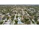 Aerial view showcasing a home nestled in a leafy neighborhood with well-organized streets at 4637 4Th N Ave, St Petersburg, FL 33713