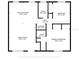 Layout of home displaying kitchen, bathroom, laundry, living room and bedroom dimensions for reference at 4945 91St N Ave # 30, Pinellas Park, FL 33782