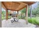 Outdoor pavilion with picnic table and landscaping for residents enjoyment at 511 Winterside Dr, Apollo Beach, FL 33572