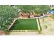 Aerial view of community dog park featuring an enclosed area for dogs to play and relax at 5205 Brighton Shore Dr, Apollo Beach, FL 33572