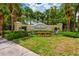 Landscaped entrance sign for 'River Sound' welcomes residents and visitors at 5410 River Sound Ter, Bradenton, FL 34208