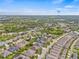 A scenic aerial shot of a residential area near I-75 featuring beautiful homes and green spaces at 7114 Bowspirit Pl, Apollo Beach, FL 33572