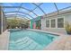 This screened-in pool area provides a cool retreat and adds to the outdoor space's appeal at 7114 Bowspirit Pl, Apollo Beach, FL 33572