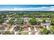Scenic aerial view of a residential neighborhood nestled among lush trees and a serene lake at 7206 Timber Ct, Tampa, FL 33625