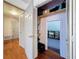 Hallway closet with shelving at 7206 Timber Ct, Tampa, FL 33625