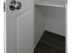 The closet has a shelf inside at 7625 Marechal Ave, Port Richey, FL 34668