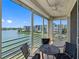 Outdoor balcony featuring seating and waterfront views at 7892 Sailboat Key S Blvd # 408, South Pasadena, FL 33707