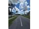 Street view showcasing a line of palm trees and a clear, sunny sky, adding to the scenic backdrop at 8300 Bardmoor Blvd # 110, Seminole, FL 33777