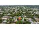Aerial view of the neighborhood showcasing the home's location in a residential area at 10053 W Bay St, Seminole, FL 33776