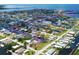 Aerial view of waterfront neighborhood and canal access to Gulf at 13931 King Ave, Hudson, FL 34667