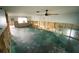 Expansive living room under renovation with large windows at 13931 King Ave, Hudson, FL 34667