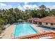 Community pool with sun loungers and a spa area at 1712 Hammock Pine Blvd # 1712, Clearwater, FL 33761