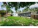 Charming single-story home featuring a spacious backyard and screened-in lanai at 2609 Sunnyside Cir, Palm Harbor, FL 34684