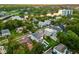 This aerial view highlights the community's proximity to the water and the home's prime location at 2707 Ridgewood Ave, Tampa, FL 33602