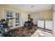 Back patio area equipped with laundry facilities and patio furniture perfect for outdoor activities at 317 Elizabeth Ave, Clearwater, FL 33759