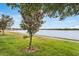 Beautiful lake view, perfect for enjoying the outdoors and scenic surroundings at 4743 Somerset Hill Ln, Riverview, FL 33578