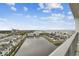 High-rise building view overlooking a scenic neighborhood, water, and the beautiful skyline at 5120 Marina Way # 15005, Tampa, FL 33611