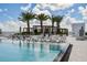 Luxury pool area with lounge chairs, umbrellas, and stylish pergolas creating a relaxing rooftop oasis at 5120 Marina Way # 15005, Tampa, FL 33611