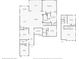 Detailed floorplan showcasing the layout and dimensions of the home's living spaces on two floors at 537 Ocean Spray Dr, Ruskin, FL 33570
