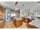 Gourmet kitchen with a large island and stainless steel appliances at 6418 Bright Bay Ct, Apollo Beach, FL 33572
