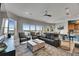 Comfortable living room boasts water views, neutral colors, and cozy seating at 6418 Bright Bay Ct, Apollo Beach, FL 33572