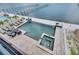 Inviting backyard features a pool, spa, lounge chairs, and waterfront views at 6418 Bright Bay Ct, Apollo Beach, FL 33572