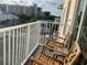 Balcony with two chairs overlooking the neighborhood at 644 3Rd S Ave # 402, St Petersburg, FL 33701