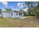 Exterior view of the home from the backyard showcasing a well-maintained lawn at 7704 Tanglewood Ln, Tampa, FL 33615