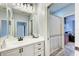 Bathroom with a vanity and a walk-in shower at 7803 Mathern Ct, Lakewood Ranch, FL 34202