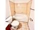 Cozy bathroom with a tub and shower combination and standard fixtures at 9481 Highland Oak Dr # 1101, Tampa, FL 33647