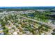 Aerial view of the home in its neighborhood at 1213 E Lemon St, Tarpon Springs, FL 34689