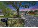 View of home with long driveway and mature landscaping with a large shade tree at 1237 Oak Valley Dr, Seffner, FL 33584