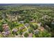 Suburban view featuring mature trees, manicured lawns, and a pool, highlighting the layout of the community at 126 Holly Tree Ln, Brandon, FL 33511