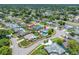 Community aerial view showcasing single-Gathering home and neighborhood layout at 12879 112Th St, Largo, FL 33778