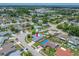 Bird's eye view of a house with pool in a well-established neighborhood with easy access to city amenities at 12879 112Th St, Largo, FL 33778