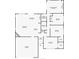 Detailed floor plan showing an open-concept layout with the primary bedroom, living room and kitchen areas at 1667 E Orangeside Rd, Palm Harbor, FL 34683