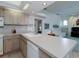 Spacious kitchen with open layout to living area featuring bright countertops at 2406 Dana Dr, Safety Harbor, FL 34695