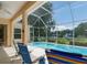 Stunning pool area offers clear water and a relaxing view of the surrounding scenery at 2406 Dana Dr, Safety Harbor, FL 34695