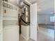 Efficient laundry area featuring a stacked washer/dryer unit at 2442 Enterprise Rd # 6, Clearwater, FL 33763