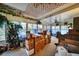 This sunroom offers a sun-kissed retreat with walls of windows and decor at 2817 Rustic Oaks Dr, Palm Harbor, FL 34684
