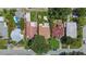 Aerial view of property showing backyard, neighboring homes and surrounding area at 4242 7Th N Ave, St Petersburg, FL 33713