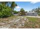 A large fenced backyard showcasing the property's open space and perimeter at 4535 15Th S Ave, St Petersburg, FL 33711