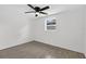 Bedroom with fan, window, and tile flooring, white walls at 4535 15Th S Ave, St Petersburg, FL 33711