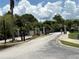 Gated community entrance with well-maintained landscaping and mature trees at 6252 Olivedale Dr, Riverview, FL 33578