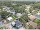 An aerial view of a neighborhood featuring a mix of homes surrounded by mature trees and lush greenery at 659 26Th S Ave, St Petersburg, FL 33705