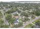 Aerial view showcasing a residential neighborhood with tree-lined streets and various house styles at 659 26Th S Ave, St Petersburg, FL 33705